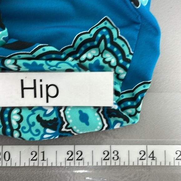 INC International Concepts Dress Womens X Large XL Blue Paisley V-Neck Midi - Picture 15 of 16